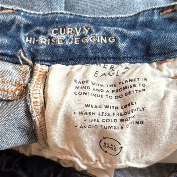 AMERICAN EAGLE OUTFITTERS women's distressed jeans, size 00 - Picture 6 of 12